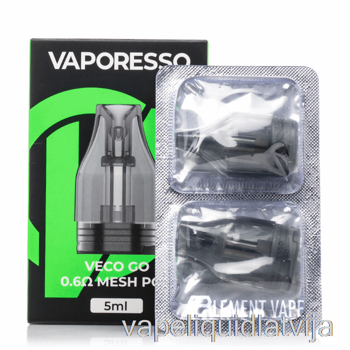 Vaporesso Veco Go Nomaiņa Pods 0.6ohm Veco Go Pods Vape šķidrums